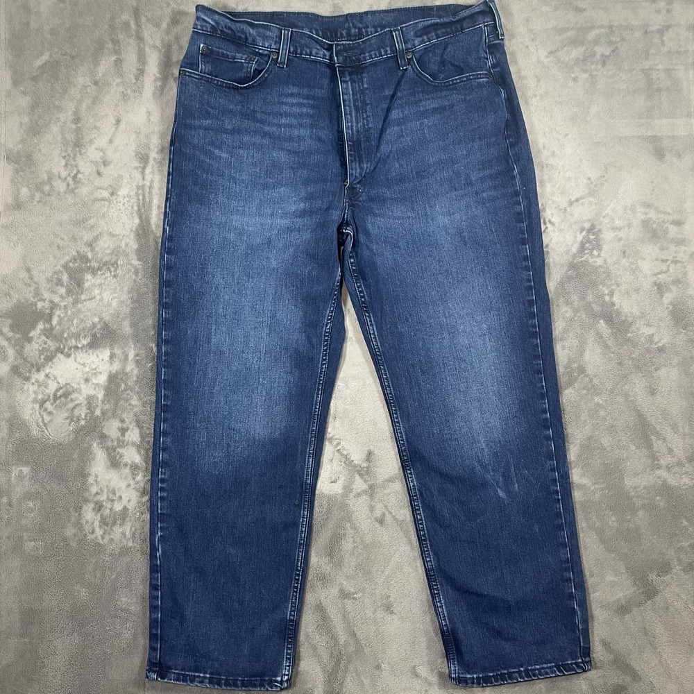 Levi's 550 Relaxed Fit Jeans 40x30 Dark Wash Blue Tapered Leg Denim
